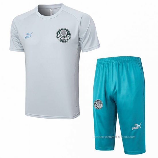 Chandal del Palmeiras Manga Corta 2023-2024 Gris - Pantalon Corto - Haga un click en la imagen para cerrar