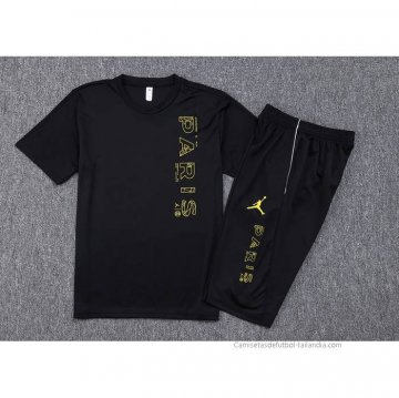 Chandal del Paris Saint-Germain Jordan Manga Corta 2023-2024 Negro - Pantalon Corto