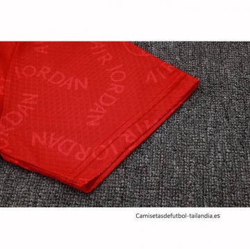 Chandal del Paris Saint-Germain Jordan Manga Corta 2024-2025 Rojo - Pantalon Corto