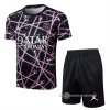 Chandal del Paris Saint-Germain Jordan Manga Corta 2025-2026 Negro Rosa - Pantalon Corto Chandal del Paris Saint-Germain Jordan Manga Corta 2025-2026 Negro Rosa - Pantalon Corto