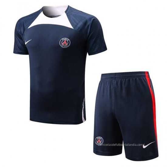 Chandal del Paris Saint-Germain Manga Corta 2022-2023 Azul - Pantalon Corto - Haga un click en la imagen para cerrar