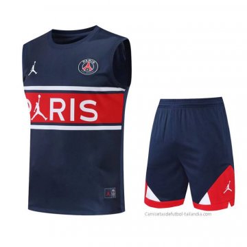 Chandal del Paris Saint-Germain Sin Mangas 2022-2023 Azul y Rojo Chandal del Paris Saint-Germain Sin Mangas 2022-2023 Azul y Rojo