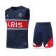 Chandal del Paris Saint-Germain Sin Mangas 2022-2023 Azul y Rojo