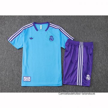 Chandal del Real Madrid Manga Corta 2025-2026 Azul - Pantalon Corto