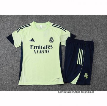 Chandal del Real Madrid Manga Corta 2025-2026 Verde - Pantalon Corto
