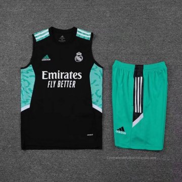 Chandal del Real Madrid Sin Mangas 2022-2023 Negro