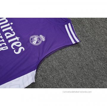 Chandal del Real Madrid Sin Mangas 2022-2023 Purpura