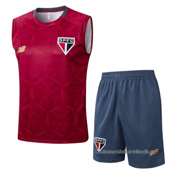 Chandal del Sao Paulo Sin Mangas 2025-2026 Rojo Chandal del Sao Paulo Sin Mangas 2025-2026 Rojo