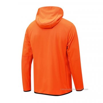Chaqueta con Capucha del Barcelona 2022-2023 Naranja