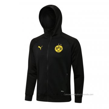 Chaqueta con Capucha del Borussia Dortmund 2021-2022 Negro Chaqueta con Capucha del Borussia Dortmund 2021-2022 Negro