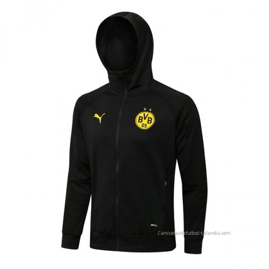 Chaqueta con Capucha del Borussia Dortmund 2021-2022 Negro - Haga un click en la imagen para cerrar
