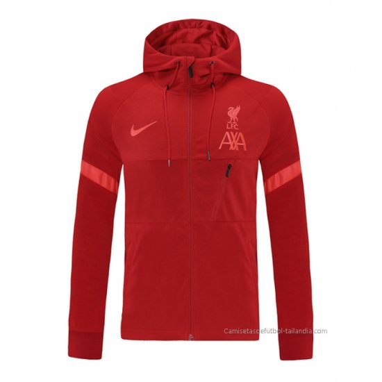Chaqueta con Capucha del Liverpool 2021-2022 Rojo - Haga un click en la imagen para cerrar