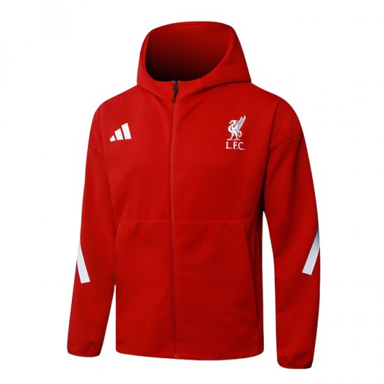 Chaqueta con Capucha del Liverpool 2025-2026 Rojo - Haga un click en la imagen para cerrar