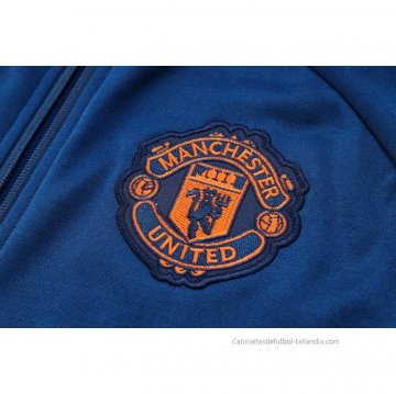 Chaqueta con Capucha del Manchester United 2023-2024 Azul