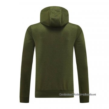 Chaqueta con Capucha del Napoli 2024-2025 Verde