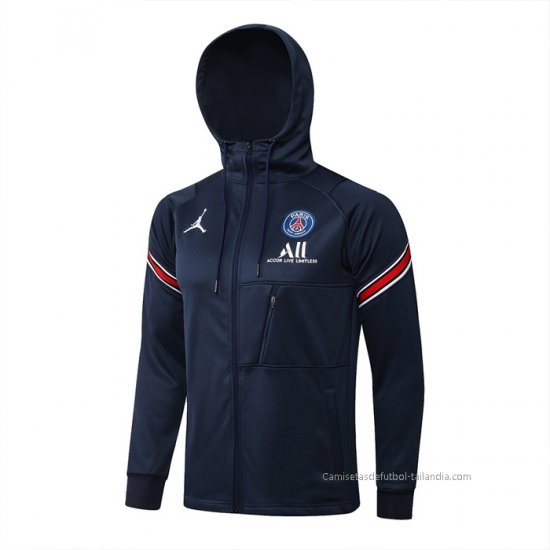 Chaqueta con Capucha del Paris Saint-Germain 2021-2022 Azul - Haga un click en la imagen para cerrar