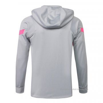 Chaqueta con Capucha del Paris Saint-Germain 2021-2022 Gris