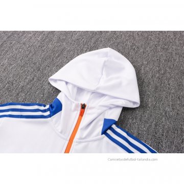 Chaqueta con Capucha del Real Madrid 2021-2022 Blanco