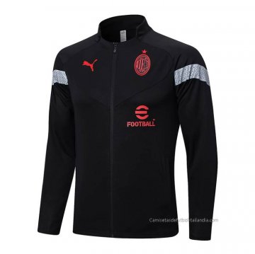 Chaqueta del AC Milan 2022-2023 Negro y Rojo Chaqueta del AC Milan 2022-2023 Negro y Rojo