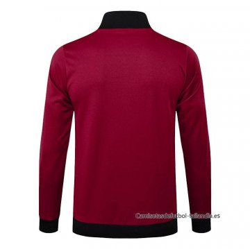 Chaqueta del Manchester United 2024-2025 Rojo Oscuro