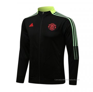 Chaqueta del Manchester United 2021-2022 Negro y Amarillo Chaqueta del Manchester United 2021-2022 Negro y Amarillo
