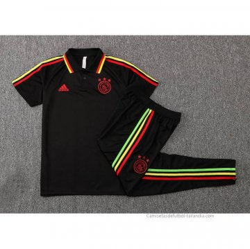 Conjunto Polo del Ajax 2022-2023 Negro