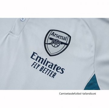 Conjunto Polo del Arsenal 2025-2026 Gris