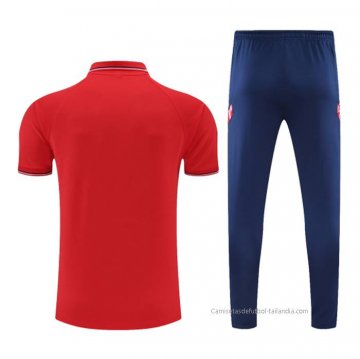 Conjunto Polo del Atletico Madrid 2022-2023 Rojo