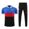 Conjunto Polo del Barcelona 2022-2023 Azul Rojo Negro