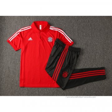 Conjunto Polo del Bayern Munich 2021-2022 Rojo