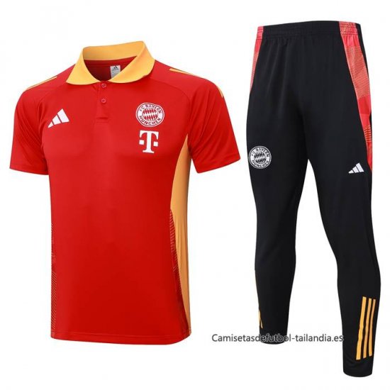 Conjunto Polo del Bayern Munich 2024-2025 Rojo - Haga un click en la imagen para cerrar
