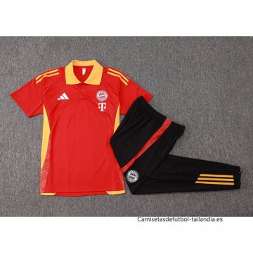 Conjunto Polo del Bayern Munich 2024-2025 Rojo
