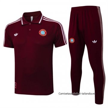 Conjunto Polo del Bayern Munich 2025-2026 Rojo Conjunto Polo del Bayern Munich 2025-2026 Rojo