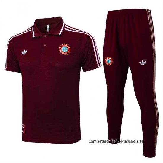 Conjunto Polo del Bayern Munich 2025-2026 Rojo - Haga un click en la imagen para cerrar