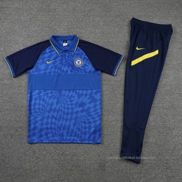Conjunto Polo del Chelsea 2022-2023 Azul