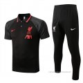 Conjunto Polo del Liverpool 2022-2023 Negro