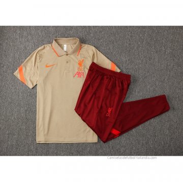 Conjunto Polo del Liverpool 2021-2022 Amarillo