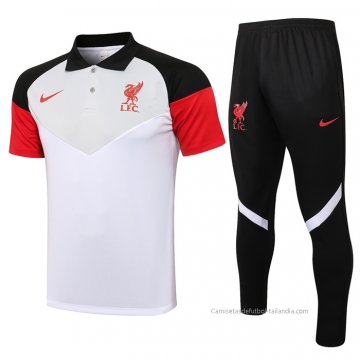 Conjunto Polo del Liverpool 2021-2022 Blanco Conjunto Polo del Liverpool 2021-2022 Blanco