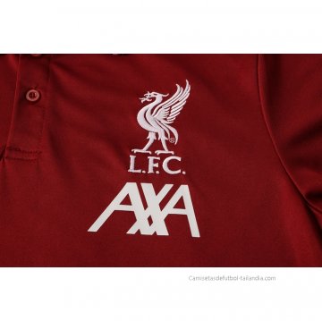 Conjunto Polo del Liverpool 2021-2022 Rojo
