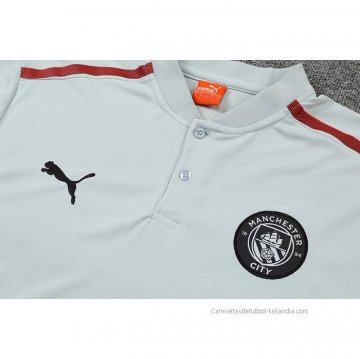 Conjunto Polo del Manchester City 2022-2023 Gris