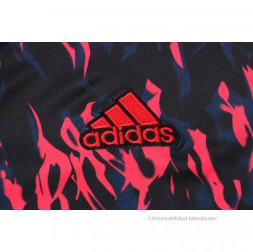 Conjunto Polo del Manchester United 2022-2023 Negro y Rojo