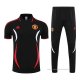 Conjunto Polo del Manchester United 2022-2023 Negro