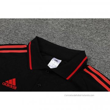 Conjunto Polo del Manchester United 2022-2023 Negro