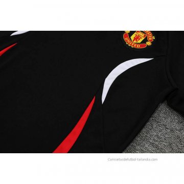 Conjunto Polo del Manchester United 2022-2023 Negro