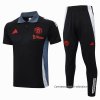 Conjunto Polo del Manchester United 2024-2025 Negro Conjunto Polo del Manchester United 2024-2025 Negro