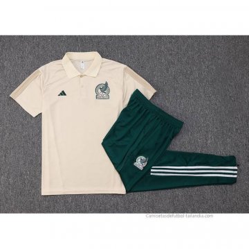 Conjunto Polo del Mexico 2023-2024 Albaricoque