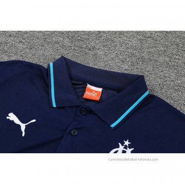 Conjunto Polo del Olympique Marsella 2022-2023 Azul Marino