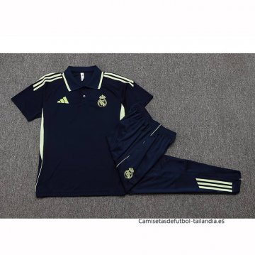Conjunto Polo del Real Madrid 2025-2026 Azul Oscuro