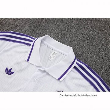 Conjunto Polo del Real Madrid 2025-2026 Blanco Purpura