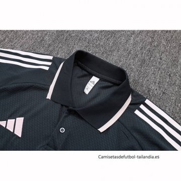 Conjunto Polo del Real Madrid 2025-2026 Gris Rosa